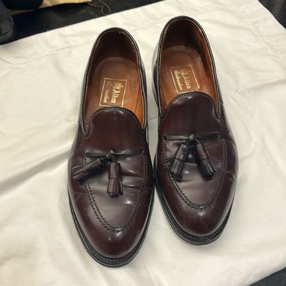 Alden Dark Brown Tassel Loafers - Picture 1 of 6